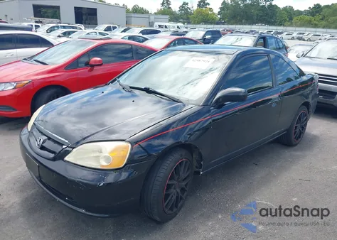 2001 Honda Civic Lx z USA, uszkodzony, nr VIN 1HGEM22501L028459